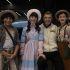 Eduardo Espinosa, Regina Ortiz de Pinedo, Jorge Ortiz de Pinedo y Javi Rodcue, de la obra Tom Sawyer, el musical.