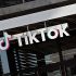 Logo de TikTok en una de sus oficinas.