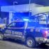 Una patrulla frente al hospital del IMSS en Tuxtla Gutiérrez