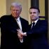 Donald Trump, junto al presidente francés Emmanuel Macron, en el marco de las ceremonias de reapertura de la Catedral de Notre Dame de París en diciembre de 2024. (Reuters)