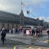 Manifestación frente a Palacio Nacional.