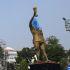 Estatua de Messi en Calcuta. Foto: AFP