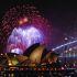 Fireworks explode over Sydney Harbour Bridge to mark the New Year in Sydney, Australia, January 1, 2026. REUTERS/Hollie Adams