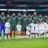 Jugadores de la Selección Mexicana en el estadio Azteca.