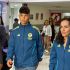 El jugador Thiago Espinosa a su llegada a la Ciudad de México para incorporarse al América.