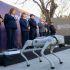 This handout picture released by Municipality of Guadalupe shows a robot dog designed to help Mexican police tackle crime during the World Cup, unveiled by the city council of Guadalupe, Nuevo Leon state, Mexico on February 9, 2026. The four-legged robots are designed to enter dangerous areas and broadcast live video back to security forces, who can watch before taking action during the football tournament. The global spectacle, which will take place from June 11 to July 19, 2026, is being hosted by Mexico alongside the United States and Canada. (Photo by Handout / Municipality of Guadalupe / AFP) / RESTRICTED TO EDITORIAL USE - MANDATORY CREDIT "AFP PHOTO / MUNICIPALITY OF GUADALUPE" - HANDOUT - NO MARKETING NO ADVERTISING CAMPAIGNS - DISTRIBUTED AS A SERVICE TO CLIENTS