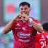 Facundo Almada celebra el gol del empate en el Estadio TSM Corona, tanto que inició la remontada de Mazatlán en el triunfo 2-1 sobre Santos Laguna durante la Jornada 6 del Clausura 2026.