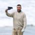 Travis Kelce, durante el torneo de golf AT&T Pebble Beach Pro-Am.