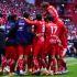 Antonio Briseño en la celebración del 2-0 ante el FC Juárez.