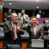 Adán López Hernández e Ignacio Mier, durante una sesión en el Senado de la Rep