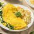 Receta de omelette de espinacas y queso panela