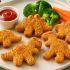 Receta de nuggets de pollo y verduras en forma de dinosaurio