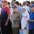 Raúl Castro y Miguel Díaz-Canel encabezaron el acto del 1 de mayo frente a la embajada estadounidense en La Habana, marcado por la crisis y el bloqueo petrolero.
