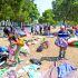 Alessandra Rojo de la Vega, alcaldesa de Cuauhtémoc encabezo el operativo para retirar los campamentos de personas en situación de calle que estaban ubicados en Paseo de la Reforma a la altura de Glorieta Violetas y Eje 1. Foto: Pável Jurado Canseco