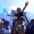 Los aficionados del Ipswich Town invadieron el campo en el momento que se pitó el final del partido, pues con ello la vuelta del equipo a la Premier League estaba consumada.