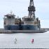 El buque MV Hondius, con bandera neerlandesa