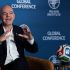 Gianni Infantino, durante su presentación en el Milken Institute.