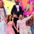 Karla Díaz y Dani Dayz comenzaron las celebraciones de su boda religiosa en San Miguel de Allende.
