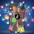 Fotoarte de una madre con su hijo rodeado de logos de redes sociales.