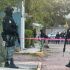 Elementos de la Defensa y la Guardia Nacional resguardan la escena en el municipio de Atlangatepec.