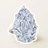 Christie’s presentó el diamante azul fantasía más grande jamás subastado.