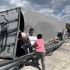 Al sitio acudieron paramédicos, personal de Protección Civil, bomberos y elementos de la Policía Estatal