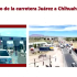 Capturas presentadas por Ariadna Montiel muestran filas de vehículos y tráileres en la carretera Juárez-Chihuahua durante el presunto boicot denunciado por Morena.