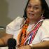 La embajadora colombiana en La Paz, Elizabeth García