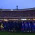 Los jugadores de Pumas entonan el Himno Deportivo Universitario antes de cada partido en el Olímpico Universitario, una tradición que se mantiene como símbolo de identidad auriazul.