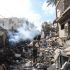Un hospital en el sur de Líbano sufrió graves daños durante la ofensiva aérea.