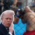 Trump presentó una imagen del octágono durante un acto en el Despacho Oval.