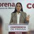 CIUDAD DE MÉXICO, 26MAYO2026.- Ariadna Montiel Reyes, dirigenta de MORENA, encabezó una conferencia de prensa en las instalaciones del partido.FOTO: GRACIELA LÓPEZ/CUARTOSCURO.COM