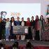 Sheinbaum y las ganadoras de los boletos para el Mundial