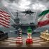 Ilustración sobre la guerra de Estados Unidos contra Irán.