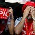 Aficionados del Arsenal lamentan que el equipo perdió la final de la Champions League