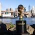 La Copa del Mundo en Nueva York durante su gira en Estados Unidos.