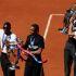 Los actuales bicampeones de la Champions League pasearon sus trofeos por el torneo de Roland Garros