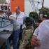 Momento de la detención de Isidoro Valencia, un comerciante conocido por vender elotes