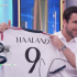 Momento en el que Enrique Riquelme anunció en el programa El Hormiguero que Erling Haaland sería jugador merengue si gana las elecciones presidenciales del Real Madrid.