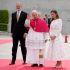 El rey Felipe VI de España, el papa León XIV y la reina Letizia.