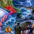 Imagen editorial de la tormenta tropical Boris acercándose a las costas de Guerrero, con trayectoria sobre el Pacífico, lluvias intensas, oleaje elevado y condiciones de riesgo en Acapulco.