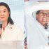 Keiko Fujimori y Roberto Sánchez, candidatos a la presidencia de Perú.