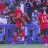 Son Heung-Min (13) celebra con Bae Jun-Ho (25) en el amistoso ante Trinidad y Tobago.