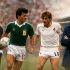 Javier Aguirre y Hugo Broos compartieron cancha en el México vs Bélgica de 1986. Este jueves volverán a encontrarse en el Estadio Ciudad de México, ahora como entrenadores de México y Sudáfrica.