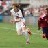 ORLANDO, FLORIDA - JUNE 10: Anthony Gordon #18 of England and Edwards Shawn #02 of Cost Rica at Inter&Co Stadium on June 10, 2026 in Orlando, Florida.   Richard Pelham/Getty Images/AFP (Photo by Richard Pelham / GETTY IMAGES NORTH AMERICA / Getty Images via AFP)