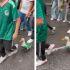 Pato viral del Mundial: sorprendió a fans en el festejo en el Ángel
