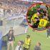 Tras el gol de Giovanni Reyna, un aficionado de Estados Unidos intentó saltar a la cancha.