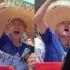Aficionado de Japón con sombrero de charro durante el Mundial 2026.