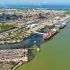 Vista aérea de la refinería Francisco I. Madero, cerca del río Pánuco.