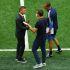 Julen Lopetegui y Jesse Marsch intercambiaron palabras al final del encuentro.